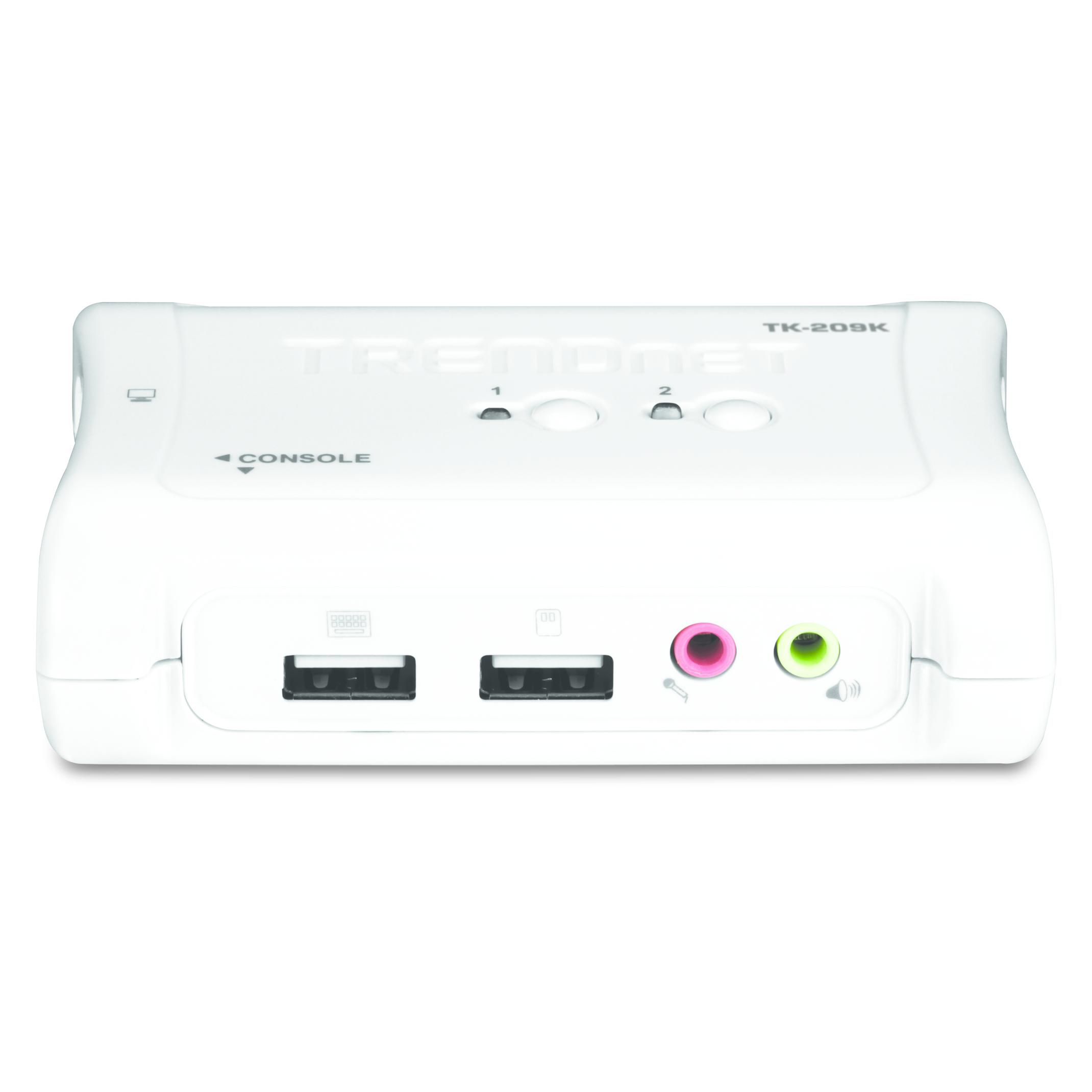 Trendnet TK-209K 2-facher USB-KVM-Umschaltersatz mit Audio (TK-209K)
