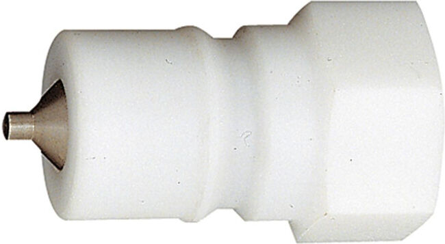 Riegler Nipple de fermeture double, POM, G 1/8 IG, DN 4,3 (246.81)