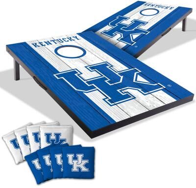 Skip's Garage Kentucky Wildcats NCAA Compact 2x3 Tailgate Cornhole Board Set