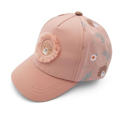 Baseball Cap MAXIMO, Mädchen, Gr. 49/51, rosa (dogwood, multicolor), Canvas, Obermaterial: 100% Baumwolle, Caps, Rosa,Tiger-Motiv, Basecap, Klettverschluss, Kleinkind Mädchen