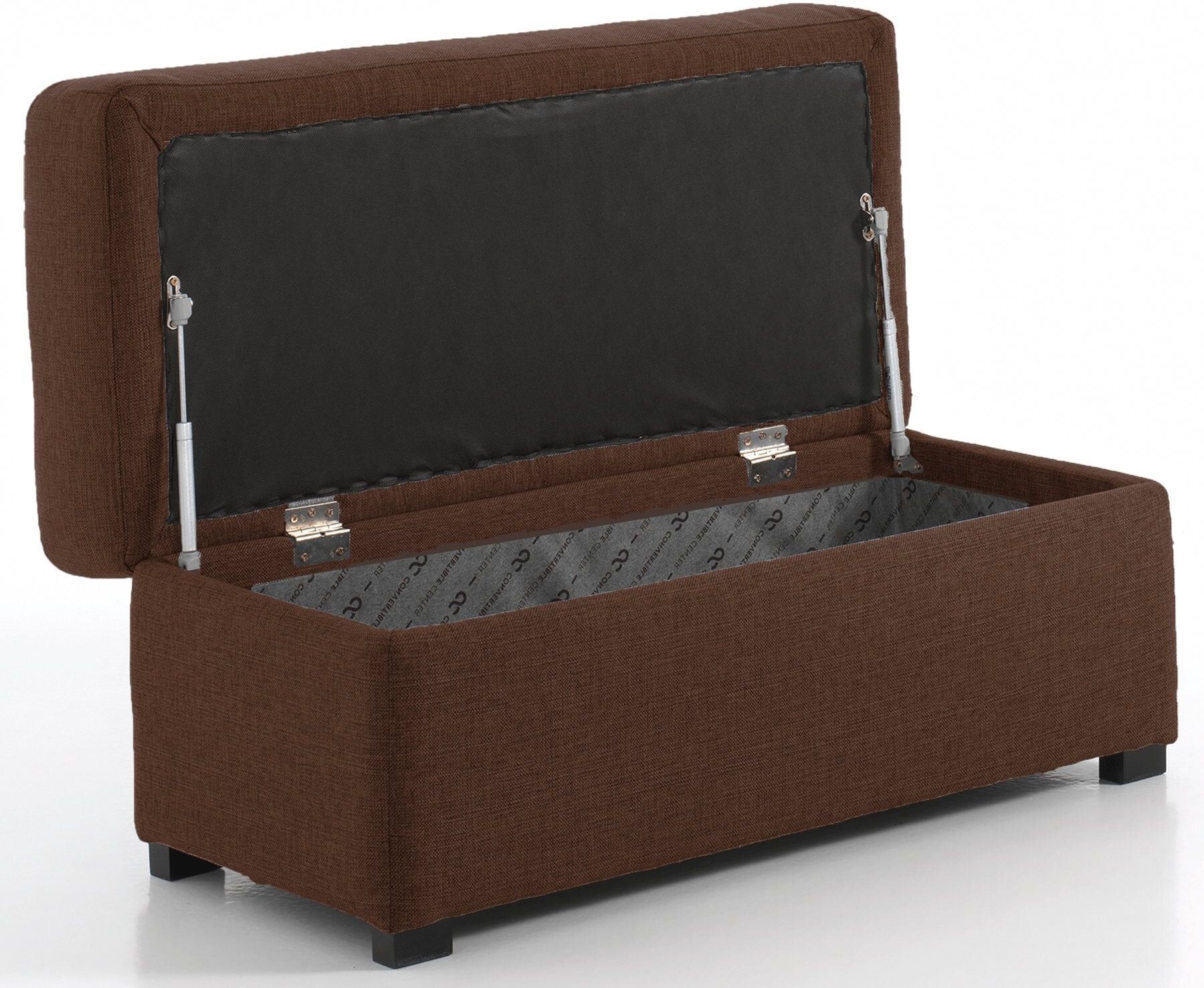 convertiblecenter Pouf rectangle, Chocolat
