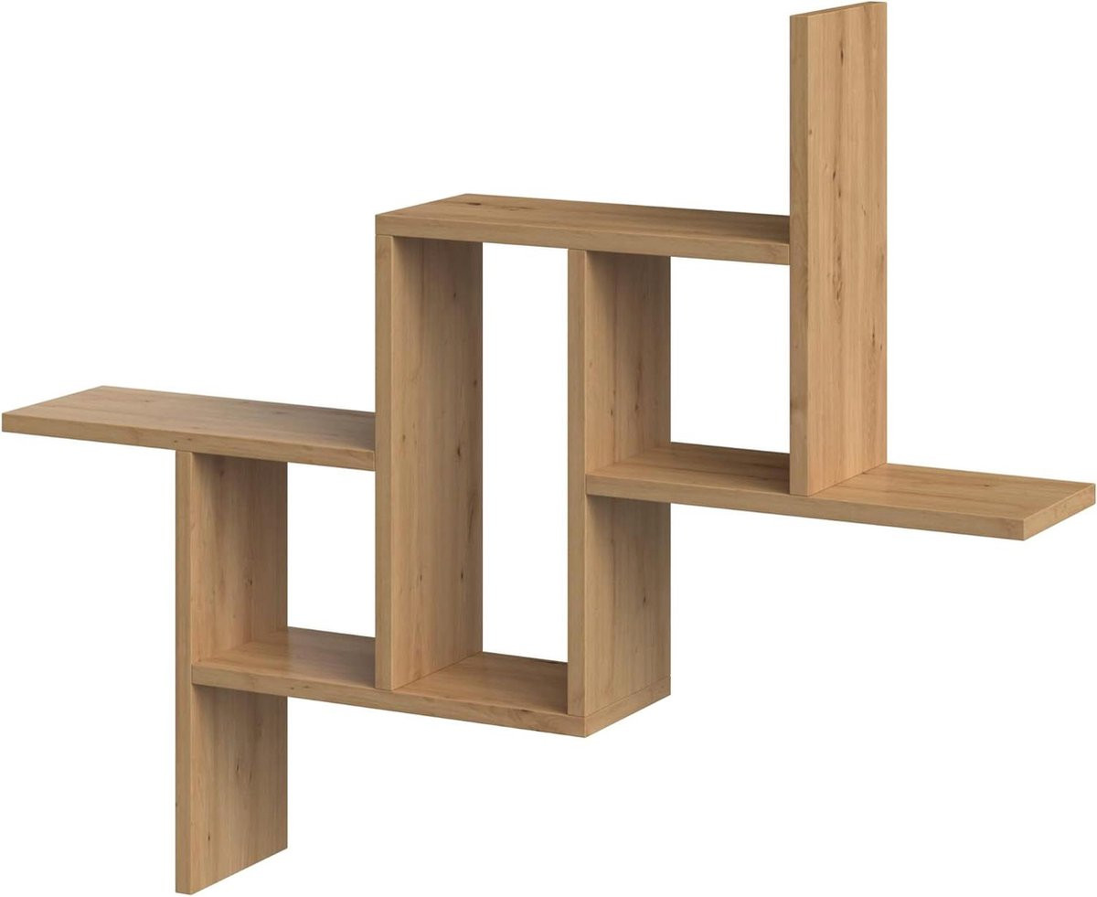 Decoratief Wandrek Artisan-eiken - Zwevende Plank voor Decoratie - Krasbestendig ABS - Breedte: 85 cm