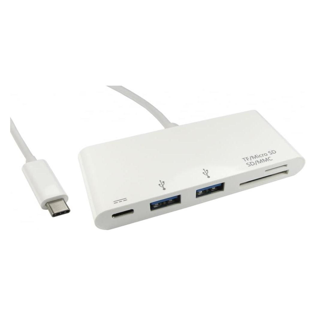 Cables Direct CDL USB Type C to 2 Port USB Hub (USB-C, 2 Ports) (USB3C-HUB2CR-WPD)