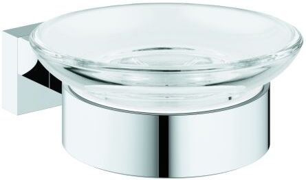 Grohe Essentials Cube Seifenhalter 40754001 chrom, Seifenschale mit Halter