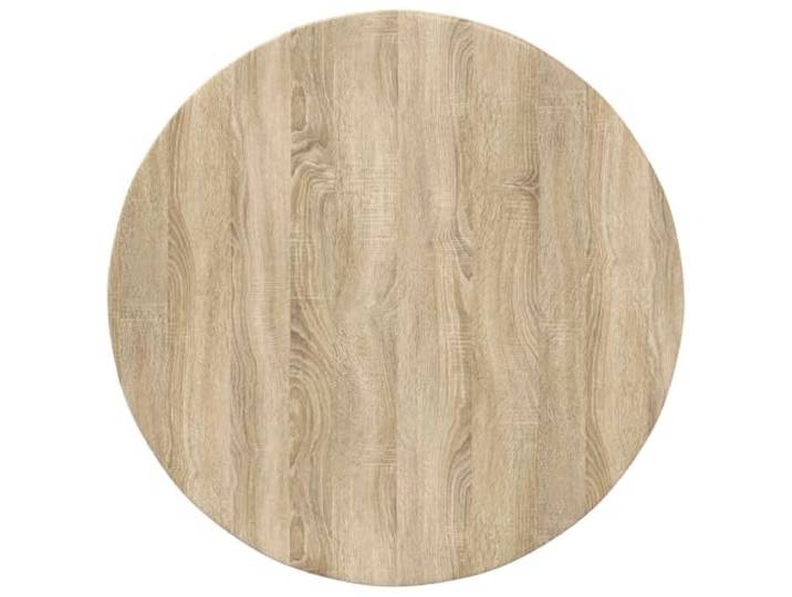 Runde Tischplatte Holz Ingenieursholz Sonoma Eiche 80 x 1,5 cm Für den Innenbereich, Pflegeleicht, verschleißfeste Oberfläche, vielseitiges Design