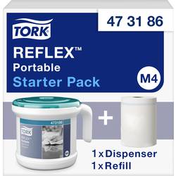TORK 473186 Reflex™ Papierhandtuchspender Kunststoff Weiß, Türkis 1 St.