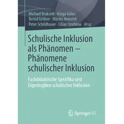 Schulische Inklusion als Phänomen Phänomene schulischer Inklusion, Fachbücher