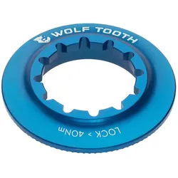 WOLF TOOTH Center Lock Ring Internal Spline | blau