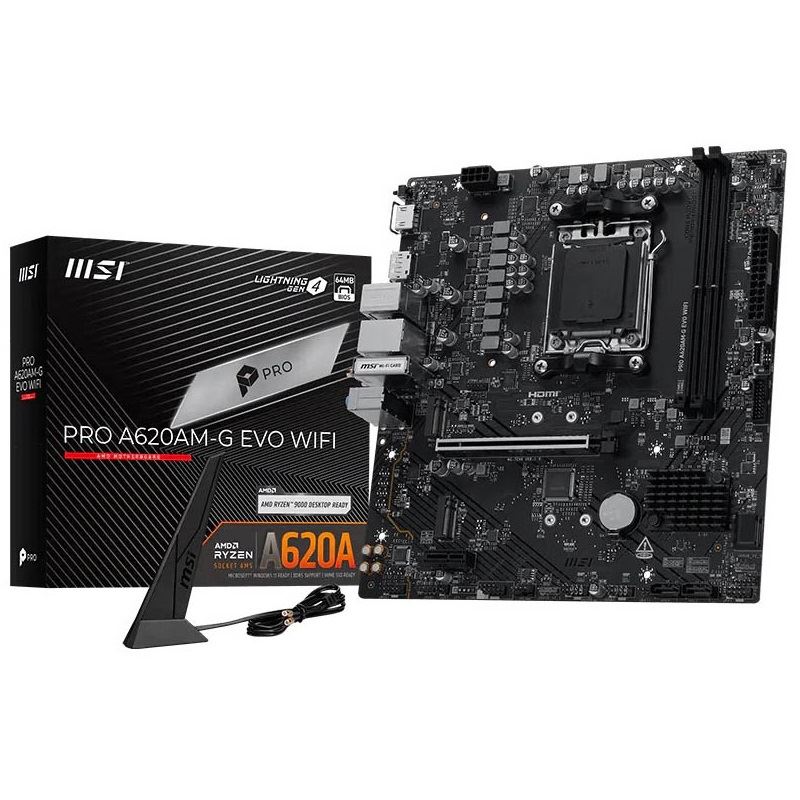 MSI Pro A620AM-G Evo (A620,AM5,mATX,DDR5)