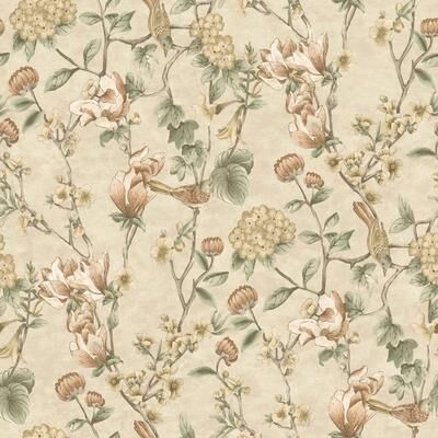 Holden Floral Bird Trail Non-pasted Wallpaper – 396in x 20.8in