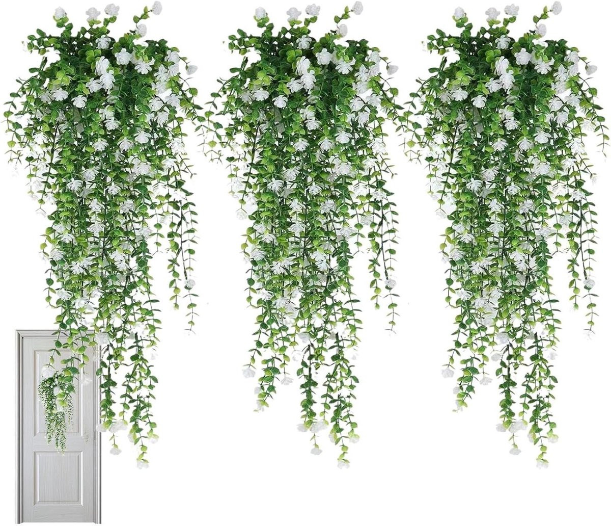 Kunstmatige Klimop - Groene Hangplant voor Interieur Decoratie - 78 cm Hoogte