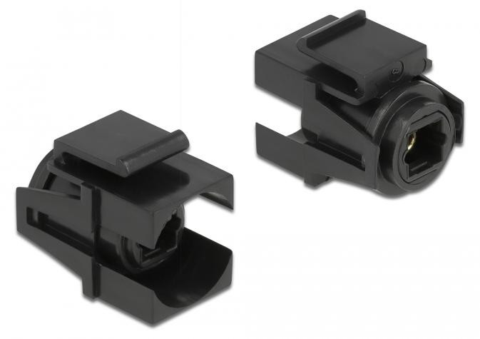 Delock Keystone-module TOSLINK-connector vrouwelijk zwart