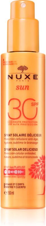 Nuxe Sun Delicious Solar Spray spray solaire visage et corps SPF 30 150 ml