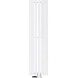 BADHEIZKÖRPER Stella 370x1400 mm Weiß mit Ventil Eckform
