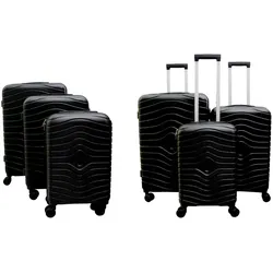 Scandinavian Collection - Suitcase Set - 3 pcs, Koffer, Blau, Schwarz, Grau