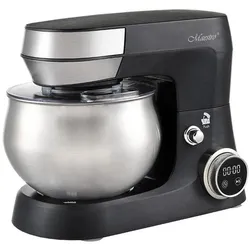 Maestro Robot planetarny Mikser planetarny z misą 5L 2000W MR-558, Küchenmaschine, Schwarz, Silber
