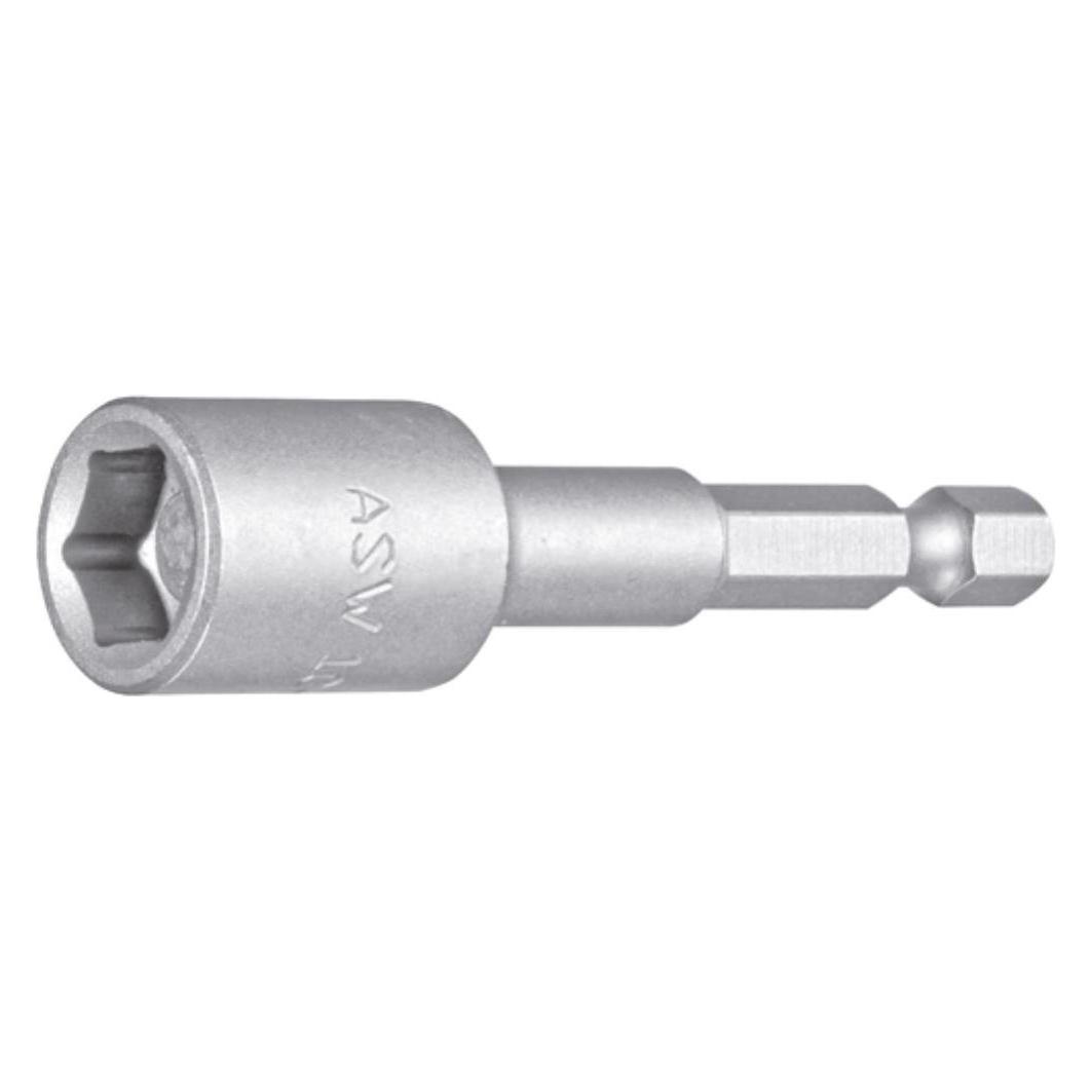 ASW 1/4 Bitaufnahme Steckschlüsseleinsatz Ø 10 mm mit Dauermagnet (10 mm) (062050 620 M)