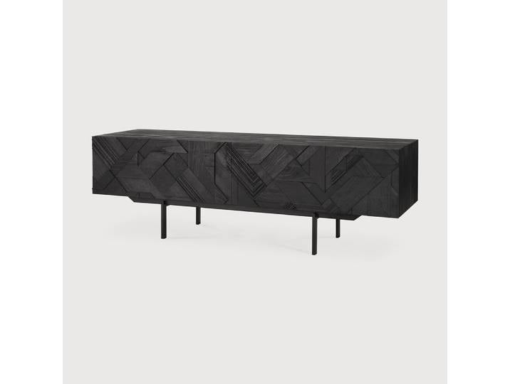 Ethnicraft Graphic Indoor TV Anrichte Teakholz Schwarz