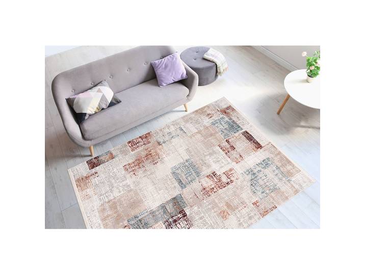 Kurzflorteppich Akropolis 425 Pink/Grau/Lachs 80 x 150cm Webstoff
