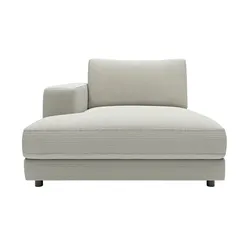 Jette Home Element Ottomane links in Cord Sila , grau , Maße (cm): B: 125 H: 85 T: 170.0