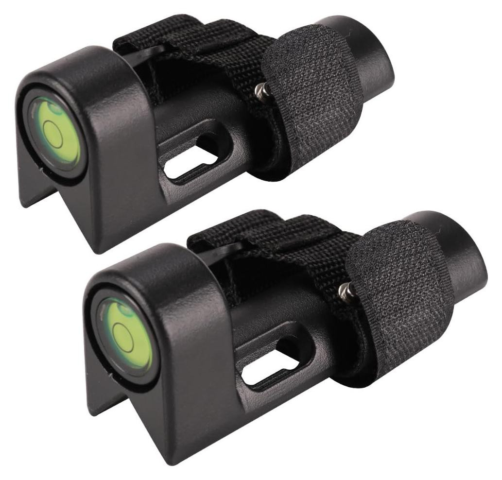 Set van 2 horizontale waterpassen met vloeistofbol voor linialen