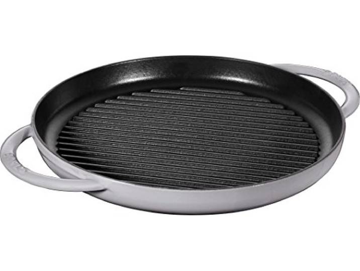 STAUB rund 30 cm grau Grillpfanne, Gusseisen