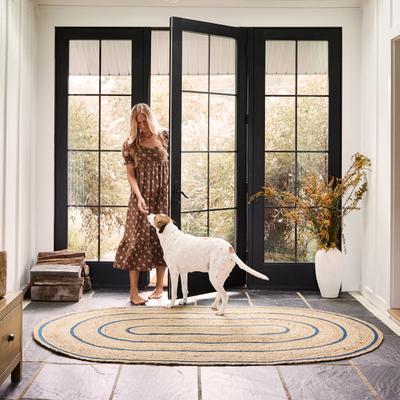 Nuloom Ripplewood Oval Jute Area Rug