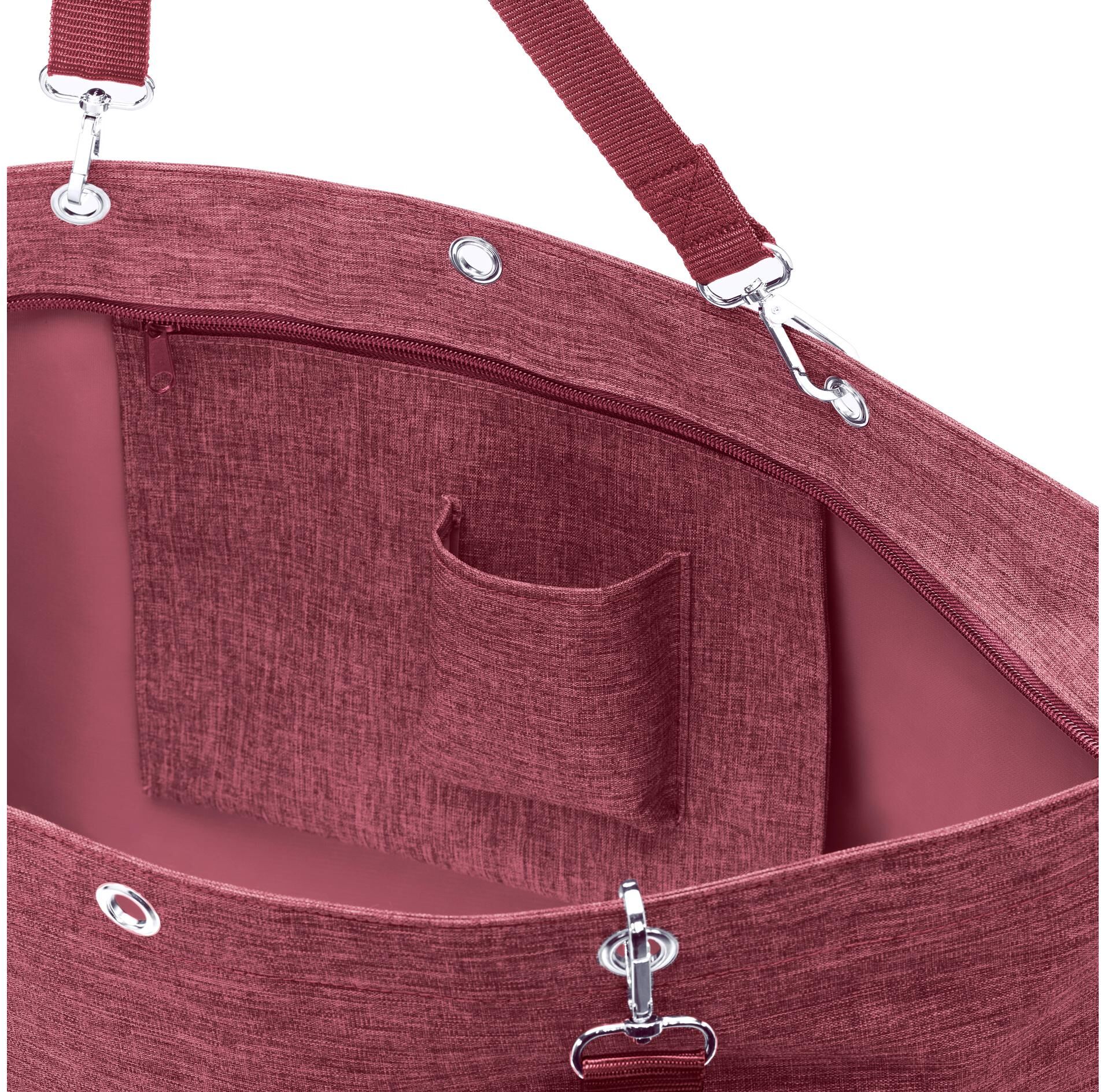 Shopper REISENTHEL "Reisenthel Tasche Shopper XL", Damen, Gr. B/H/T: 68cm x 45,5cm, rot (bordeaux), Polyester, Taschen Shopper bordeaux B/H/T: 68cm x 45,5cm