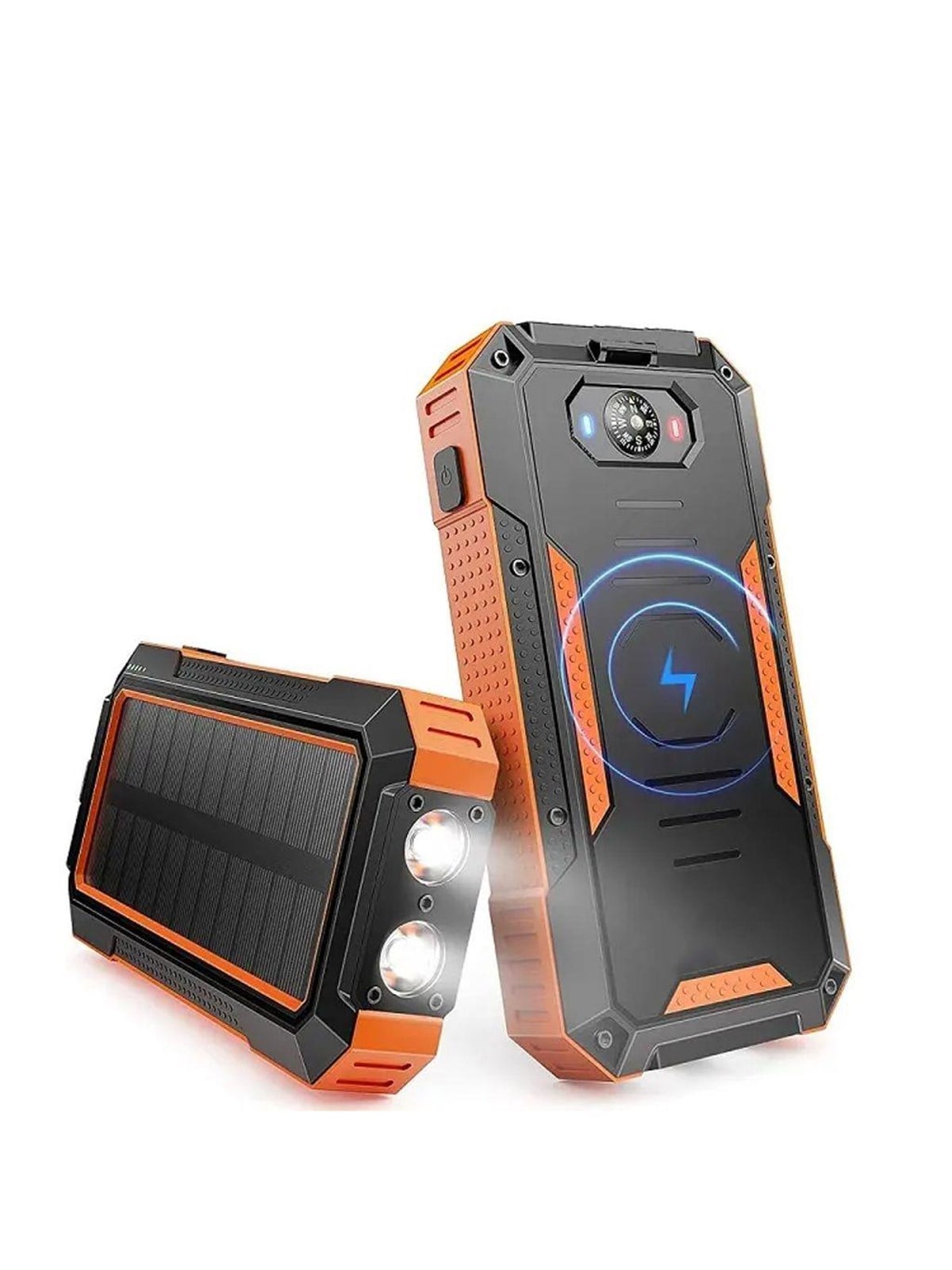 SiGN Solar Powerbank with Wireless Charging - Orange - 20000 mAh