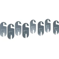 Hager FWKPZ001 Trennwandaufnahme für FWKP, Set 8 Stück