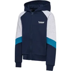 hummel hmlJR Looose Blocked Kapuzenjacke Kinder 7459 - dress blues 104