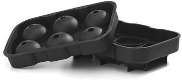 Cambridge 6-Sphere Black Silicone Ice Mold