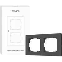 Switch Frame H2 EU (2-Gang), Einbaurahmen grau, 2-Fach-Rahmen
