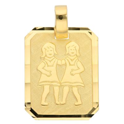 Kettenanhänger ADELIA´S "333 Gold Sternzeichen Anhänger Zwilling", gold, Schmuckanhänger, Damen, Zwilling, Gold, Kettenanhänger, Goldschmuck für Damen & Herren