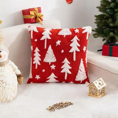 Uplift Treasures 3D Christmas Reindeer Tree Pillow Cover c 18 18 In