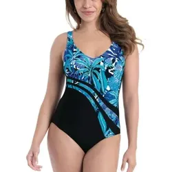 Anita Luella Swimsuit Schwarz/Blau C 40 Damen