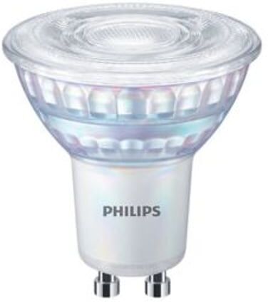 Philips Lâmpada    LED   GU10   Classic de vidro   regulável   4000K   3W