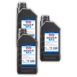 3x Hydrauliköl LIQUI MOLY 1117 HLP 46 Maschinen Pumpen Anlagen mineralisch 1 Liter