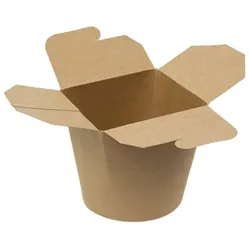 MONOUSO - Döner Box aus Papier Kraft 760ml (250 Stück)