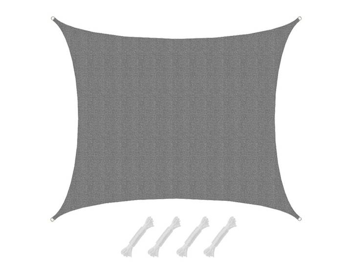 SONNENSEGEL Luftdurchlässig 600/500 cm Grau
