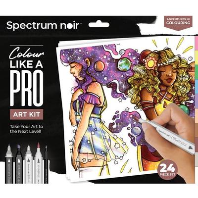 Spektrum Noir/Fan Art DIY Sets Zeichnen Kreativ Set Illustration, sortierte Farben, Abenteuerliche Ausmalbilder, 1 Packung