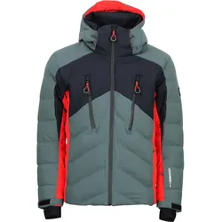 Peak mountain, Herren, Skijacke, Chalet (XXL), Mehrfarbig, Orange, Schwarz, XXL