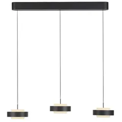 SCHÖNER WOHNEN-Kollektion LED-Pendelleuchte Elmo Alu, Eisen, Stahl & Metall Schwarz