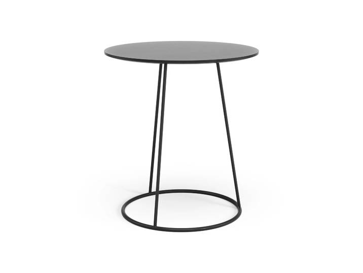 Swedese Breeze Tisch glatte Oberfläche Ø46cm Schwarz