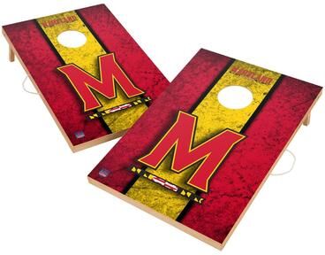 Skip's Garage Vintage Maryland Terrapins Regulation 2x4 Cornhole Set