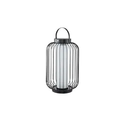 HOME STORY LED Solar Laterne   ¦ schwarz ¦ Eisen,Kunststoff ¦ Maße (cm): H: 40  Ø: 25.0
