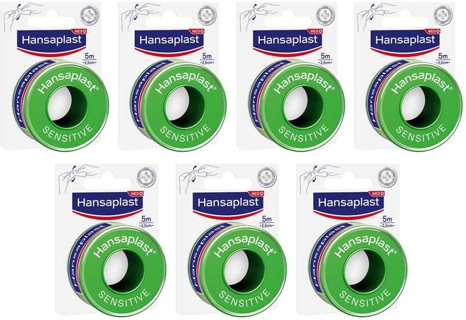 Hansaplast Fixierpflaster sensitive 5 m x 2,5 cm 7x1stk