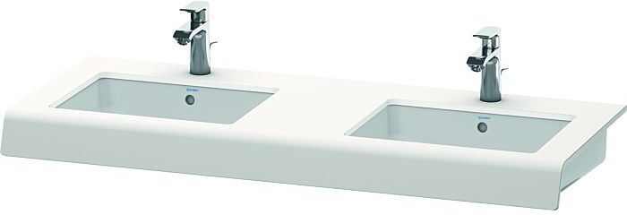 Duravit DuraStyle Waschtisch-Konsole DS829C02222 55x80x10cm, 2 Ausschnitte, weiß hochglanz
