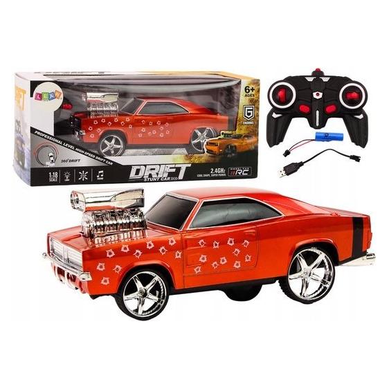 Lean Toys Auto R/C 1:18 Drift 360 Lichtton rot (5905991017769)