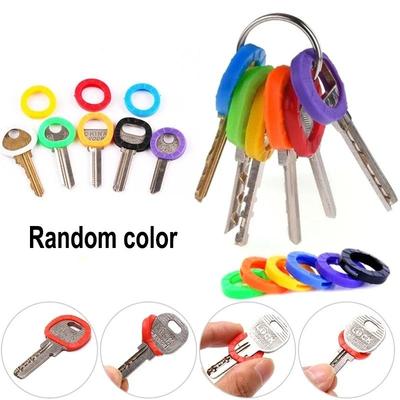 Color Key Sleeve Silicone Key Ring Identifier round 32pcs